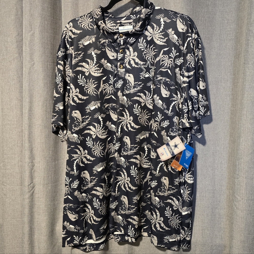 Columbia Dallas Cowboys Men's Navy Shirt